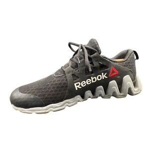 Reebok ZigTech Shark Mens Running Shoes Black Grey Red M43847 Size 10.5